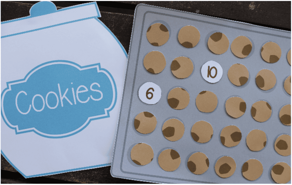 cookie sheet math facts game