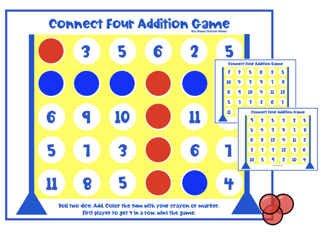 connect four game math facts