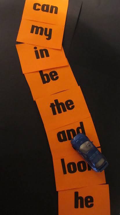 sight word race track