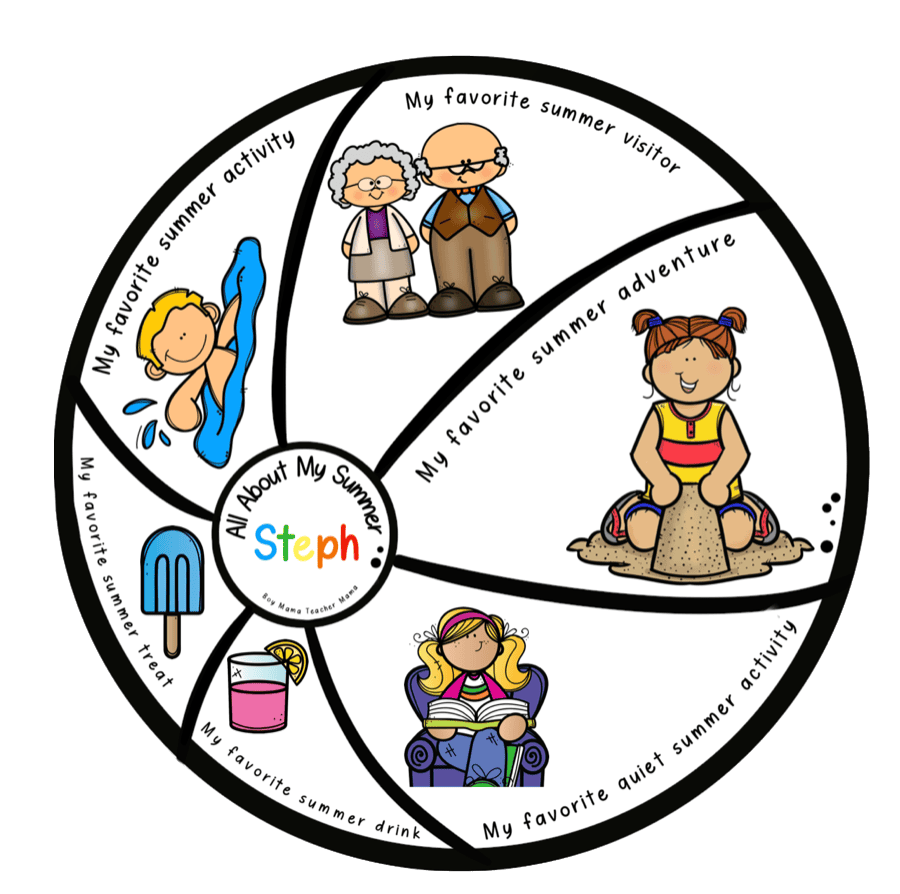 back to school activities summer memories beach ball