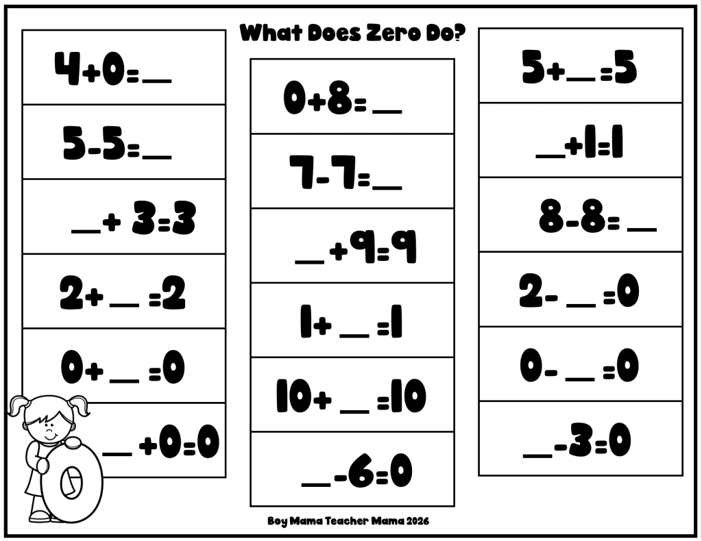 teaching zero activity