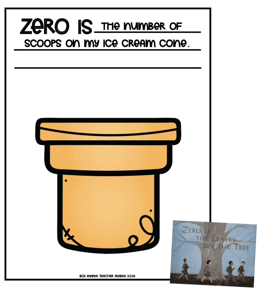 free zero writing activity
