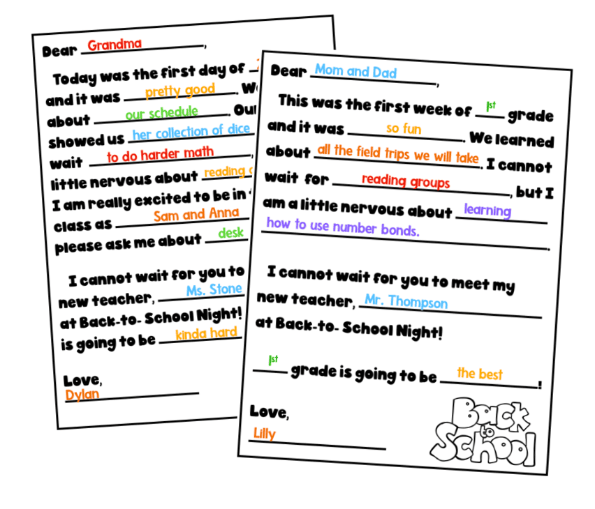 Easy First Day of School Activities for Elementary Students