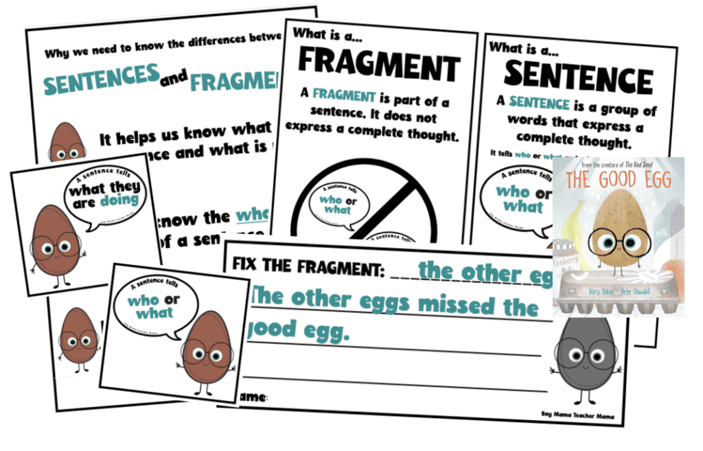 sentences and fragments with the good seed