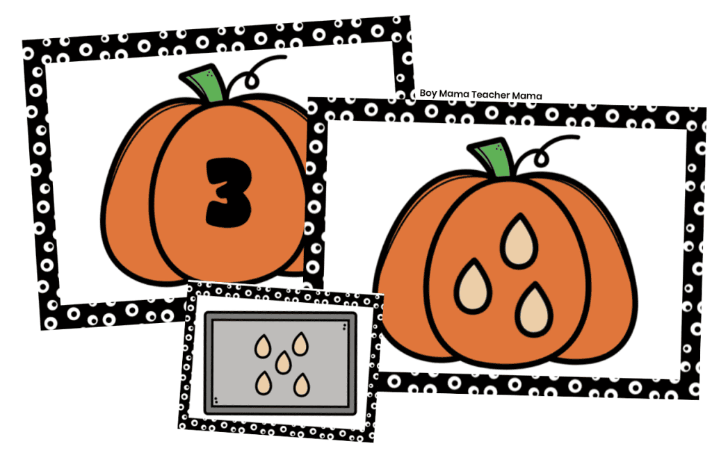 pumpkin subitizing cards pumpkin activities