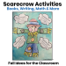 Scarecrow classroom activities and books for primary teachers including writing, math, and art ideas