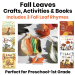 Fall leaves crafts and books for PreK through first grade with book covers and painted leaf photo